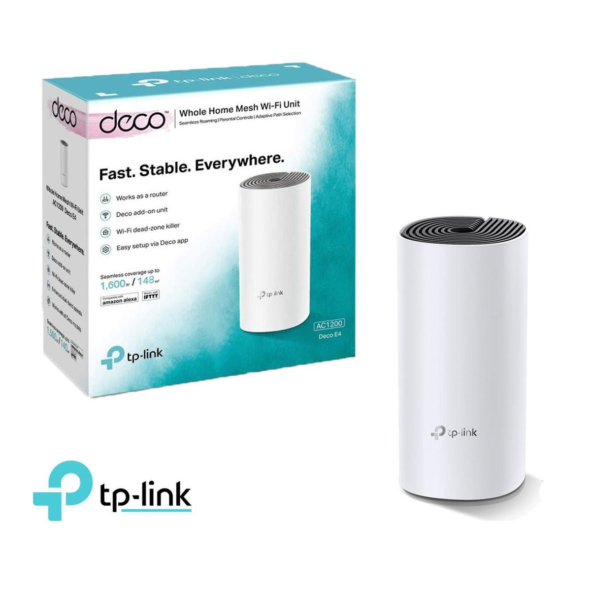 TP LINK - Mesh TP-Link Deco E4 1 Pack Sistema Wi-Fi 5 GHz 2,4 GHz Mesh AC1200