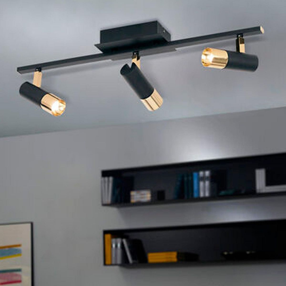 EGLO - Lámpara de Pared Tomares LED Eglo Gris/Plata