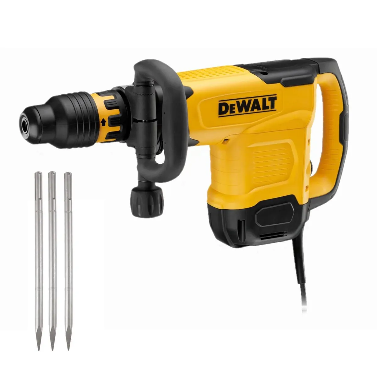 DEWALT - Martillo Demoledor Eléctrico Dewalt SDS MAX 1600W + 3 Puntas D25881K-K1