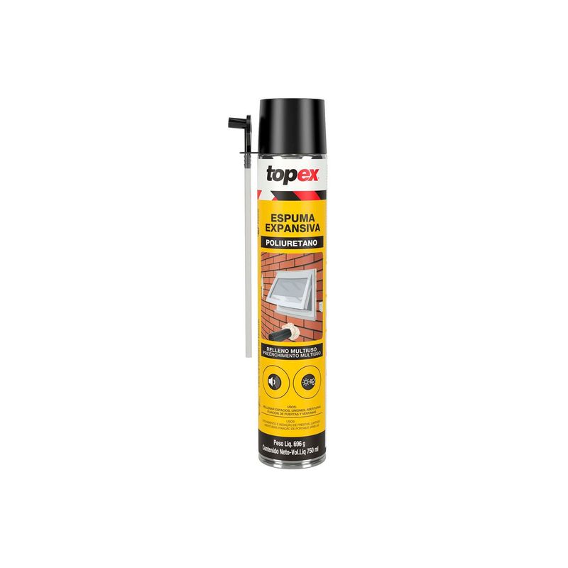 TOPEX - Espuma de Poliuretano TOPEX x 750 ml