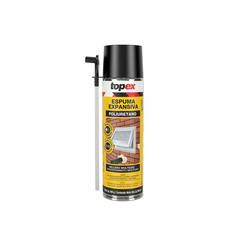 TOPEX - Espuma de Poliuretano TOPEX x 500 ml