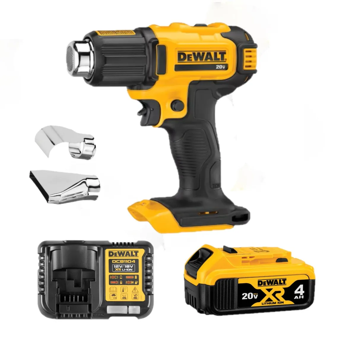 DEWALT - Pistola de Calor Inalámbrica Dewalt 20V + Batería 4Ah + Cargador
