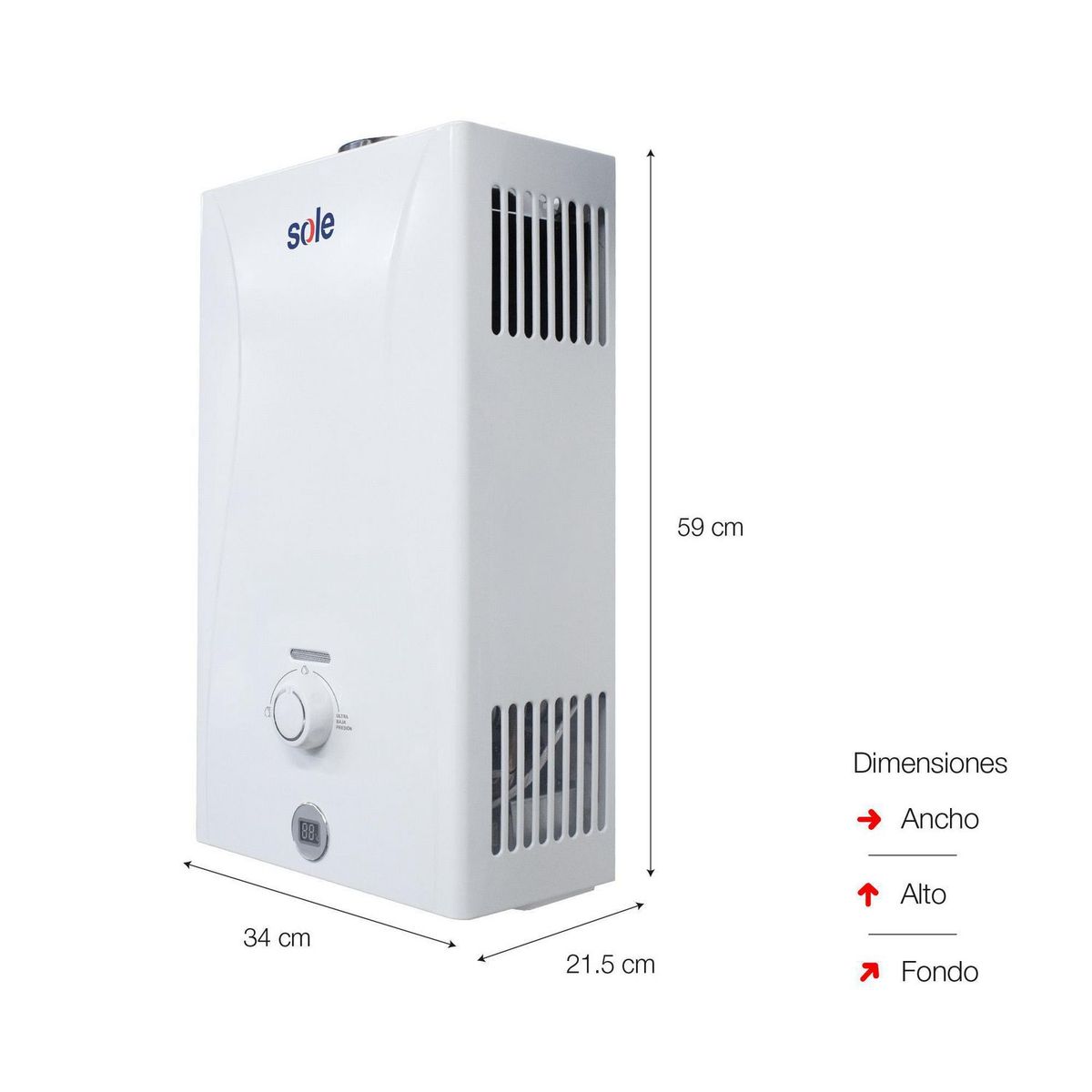 SOLE - Calefont Sole Control Total GLP 10L