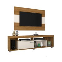 Combo Panel de TV 50" + Mesa Auxiliar Tristan Blanco/Natural