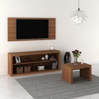 Combo Panel de TV 50" + Mesa Auxiliar + Mesa de Centro Spark