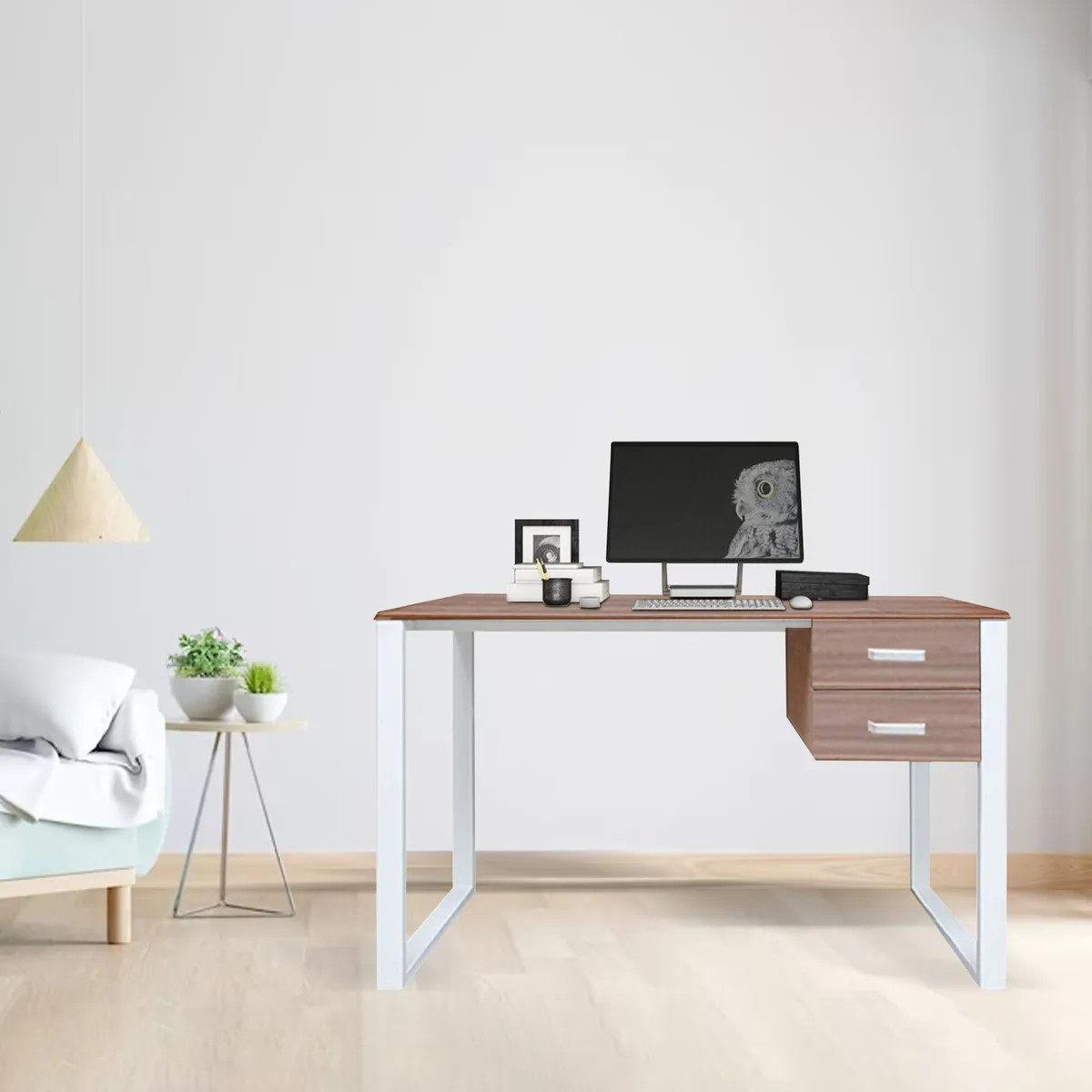 ZIYAZ - Escritorio 2 Cajones OH Blanco