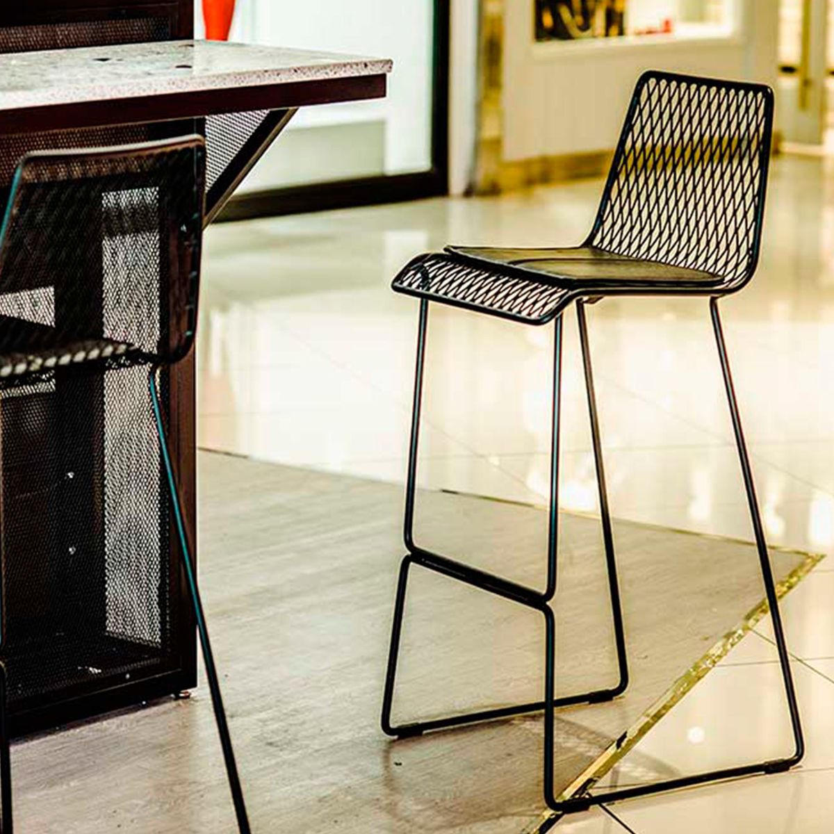 ZIYAZ - Silla Bar 500 Grados Cojín Negro