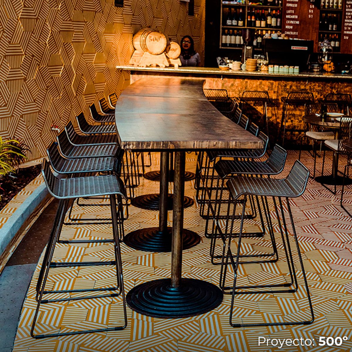 ZIYAZ - Silla Bar 500 Grados H75 Negro