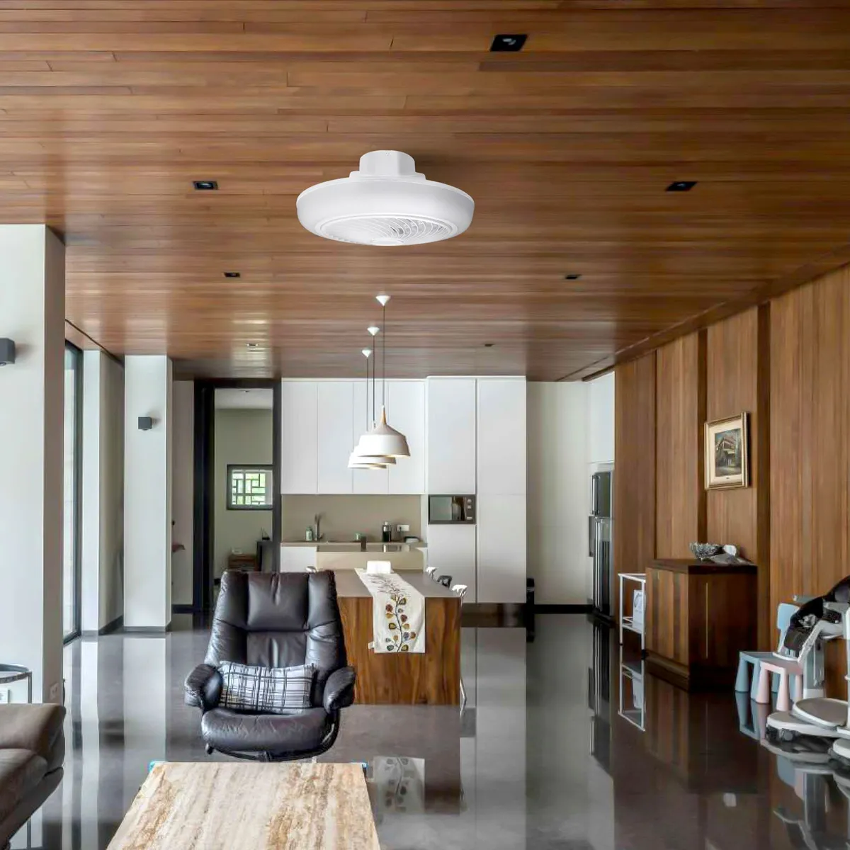 ILUMA - Plafón Ventilador Lámpara LED 50W