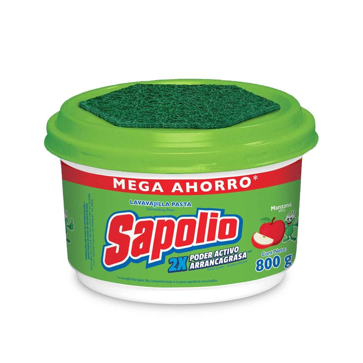SAPOLIO - Lavavajillas Sapolio 0.8 Kg