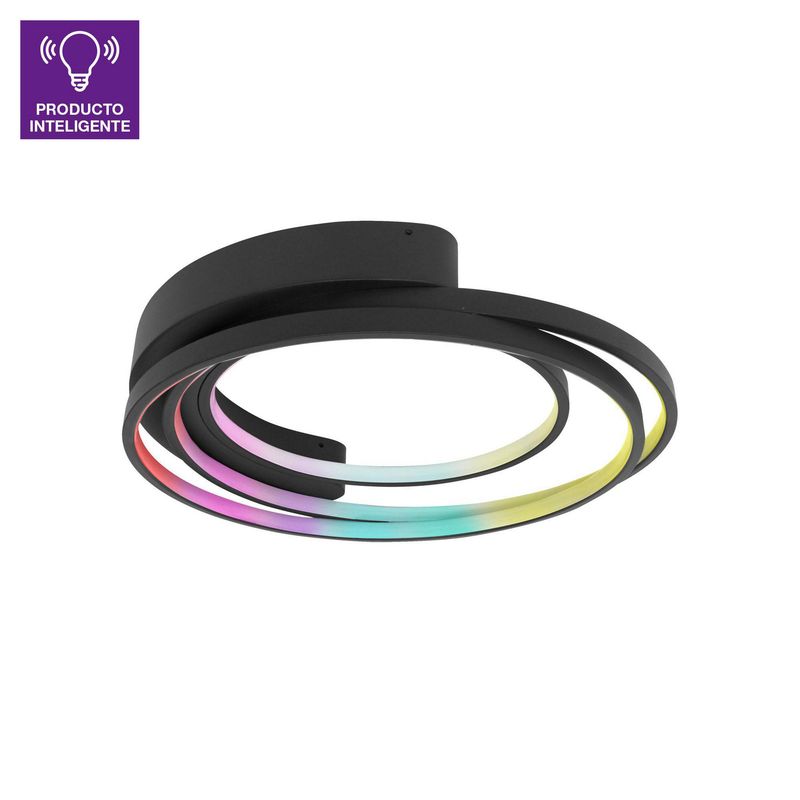 LEDVANCE - Lámpara de Techo Deco Smart RGB Negra Wi-Fi 27W