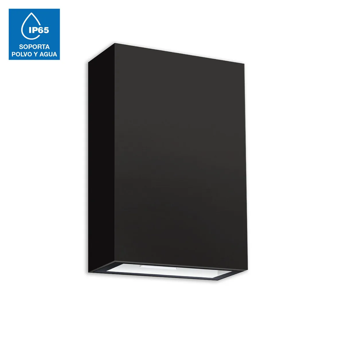 OPALUX - Braquete de Pared Exterior LED Luz Fría Negro 4W