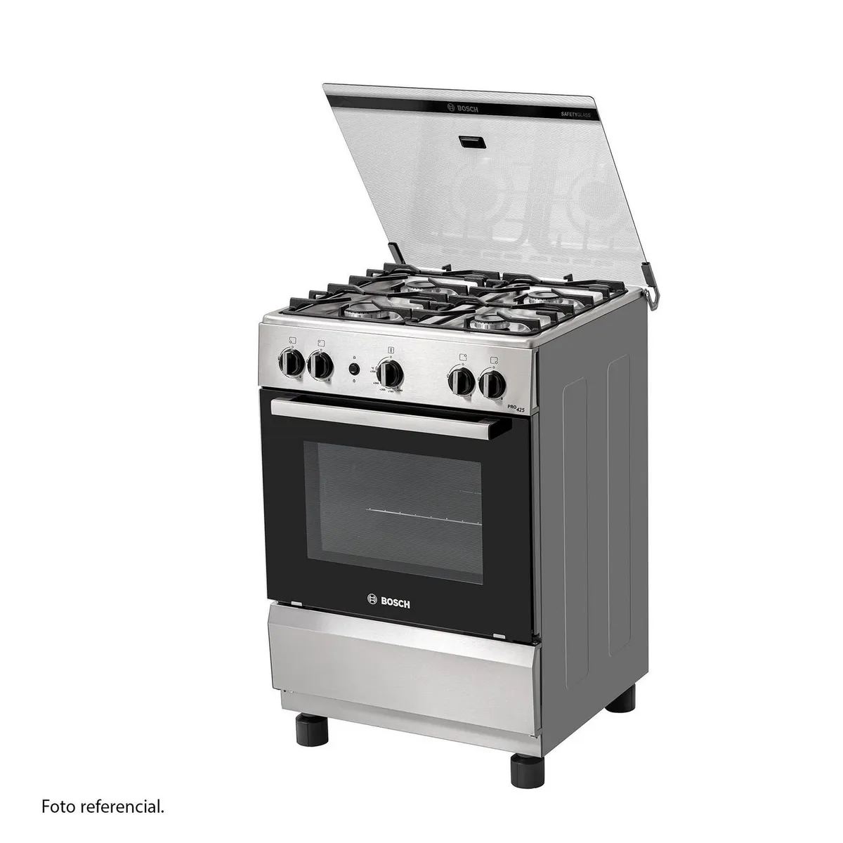 Bosch - Cocina Inoxidable a Gas 4 Hornillas Pro 425 Max
