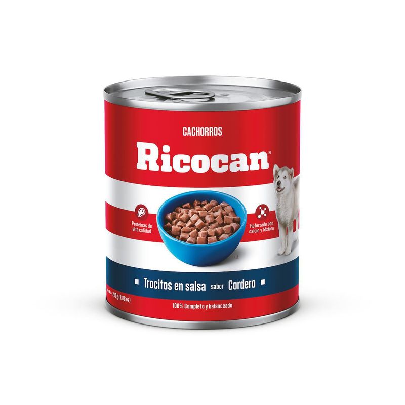 RICOCAN - Ricocan Alimento para Cachorros Trocitos Sabor Cordero
