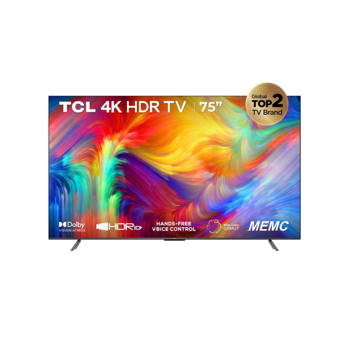 TCL - Televisor TCL 75" UHD Google TV 75P735