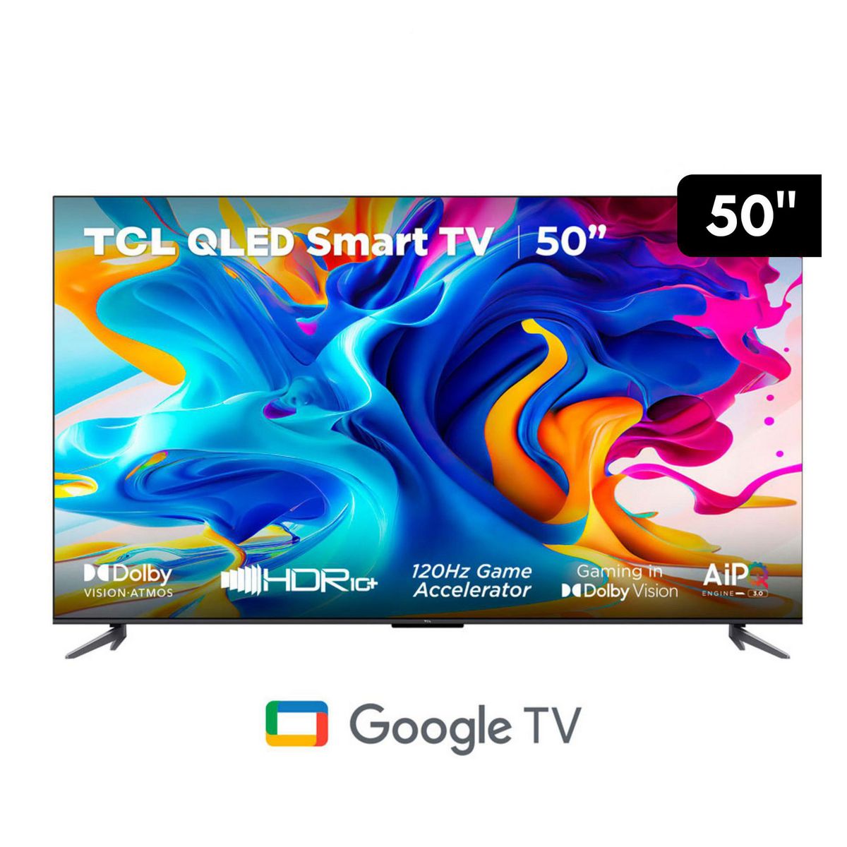 TCL - Televisor TCL 50" QLED Google TV 50C645