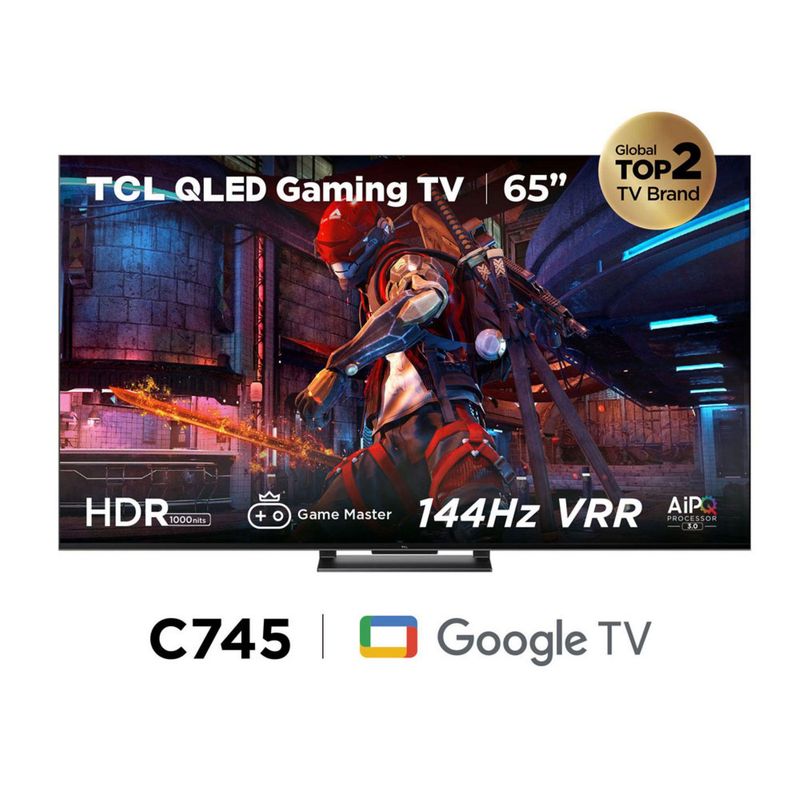 TCL - Televisor TCL 65" QLED 144HZ 65C745