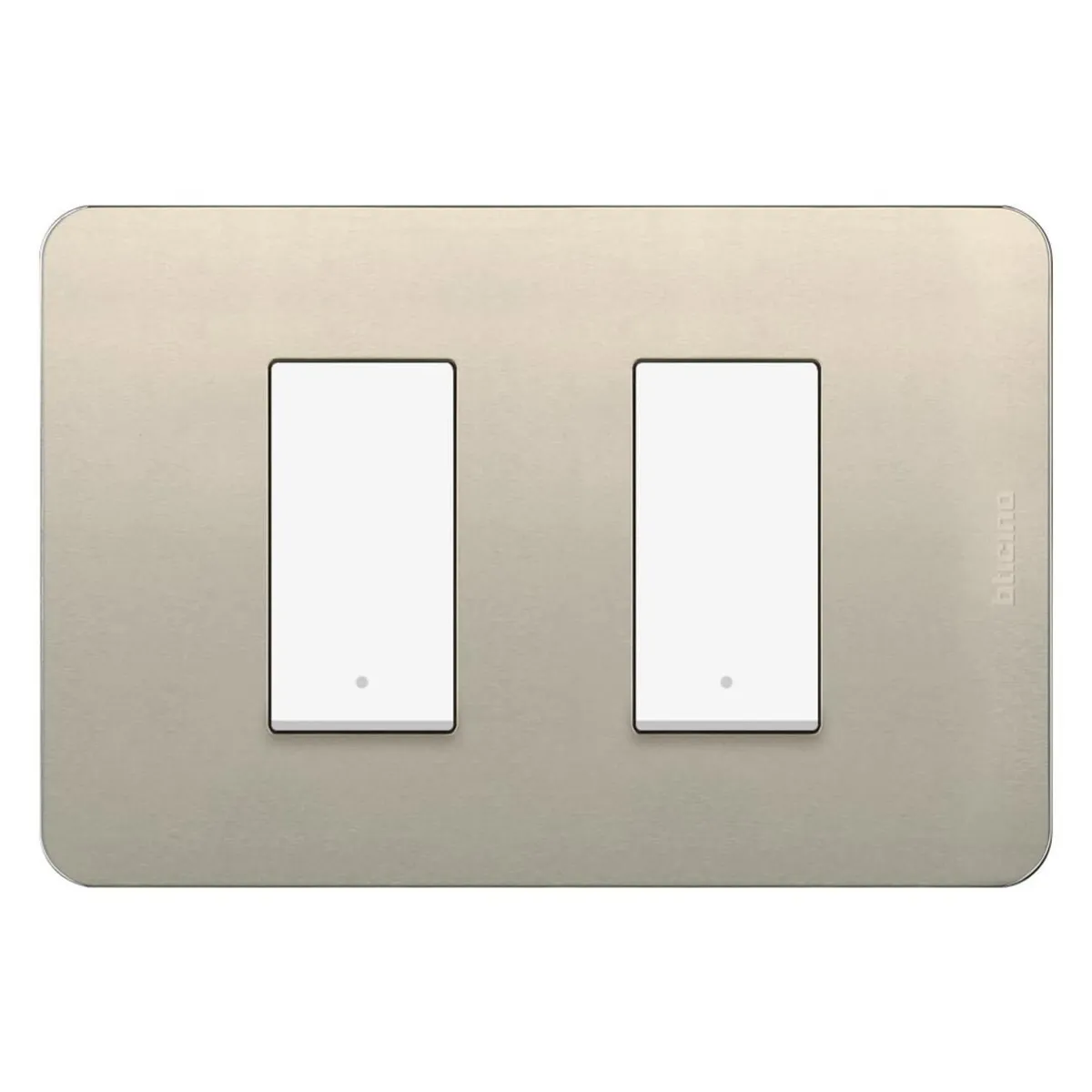 BTICINO - Interruptor Doble 3 Vias Matix GO Perla