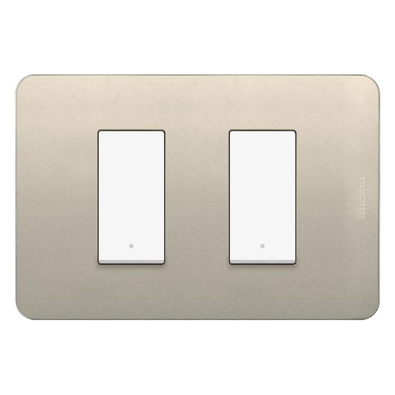 BTICINO - Interruptor Doble Bticino Matix GO Perla