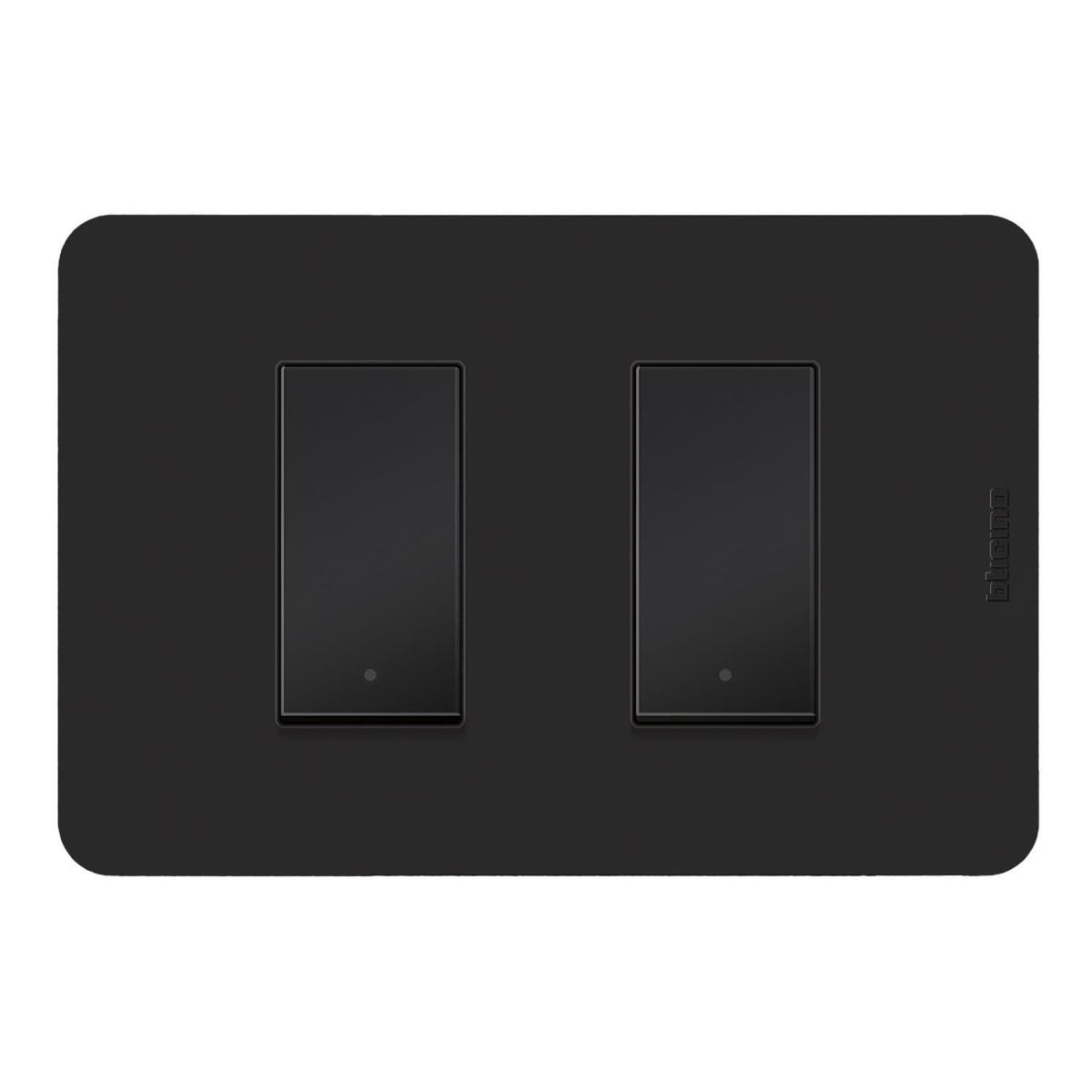 BTICINO - Interruptor Doble 3 Vias Matix GO Negro