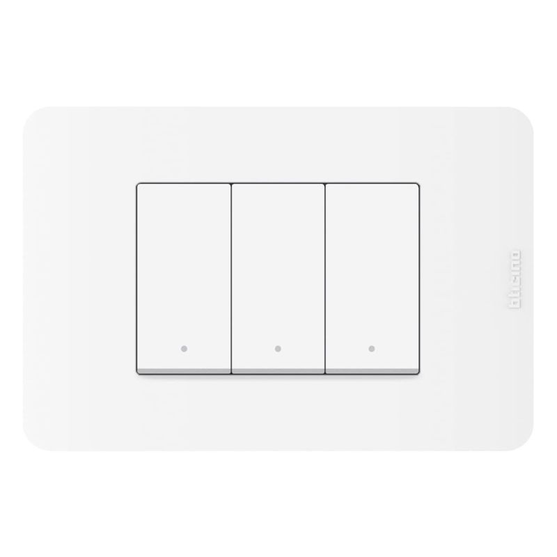 BTICINO - Interruptor Triple Bticino 3 Vias Matix GO Blanco
