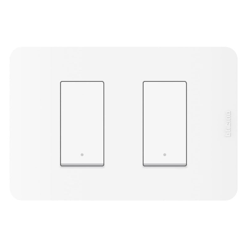 BTICINO - Interruptor Doble Bticino 3 Vias Matix GO Blanco