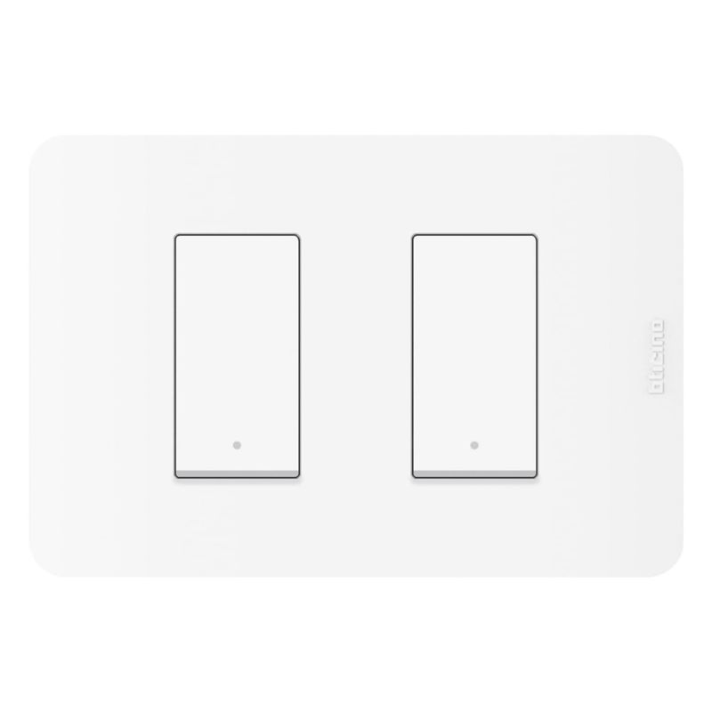 BTICINO - Interruptor Doble Bticino Blanco Matix GO Blanco
