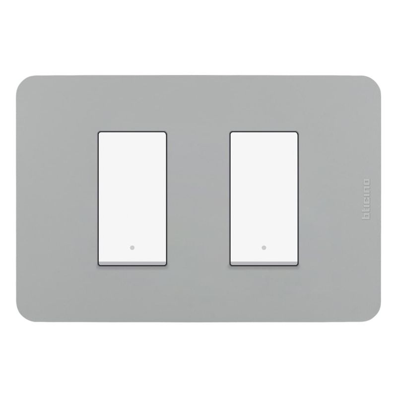 BTICINO - Interruptor Doble Bticino 3 Vias Matix GO Gris