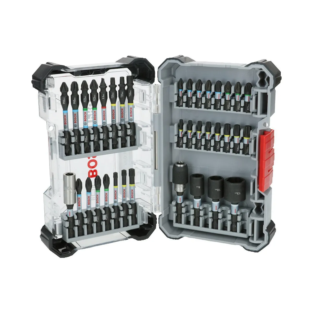 BOSCH - Kit de Puntas y Dados para Atornillar 36 Piezas Impact Control Bosch