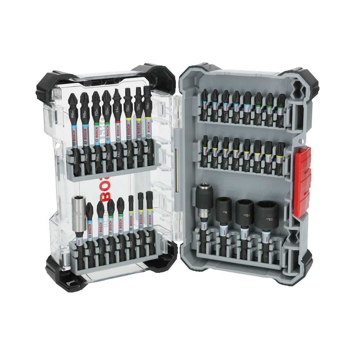BOSCH - Kit de Puntas y Dados para Atornillar 36 Piezas Impact Control Bosch