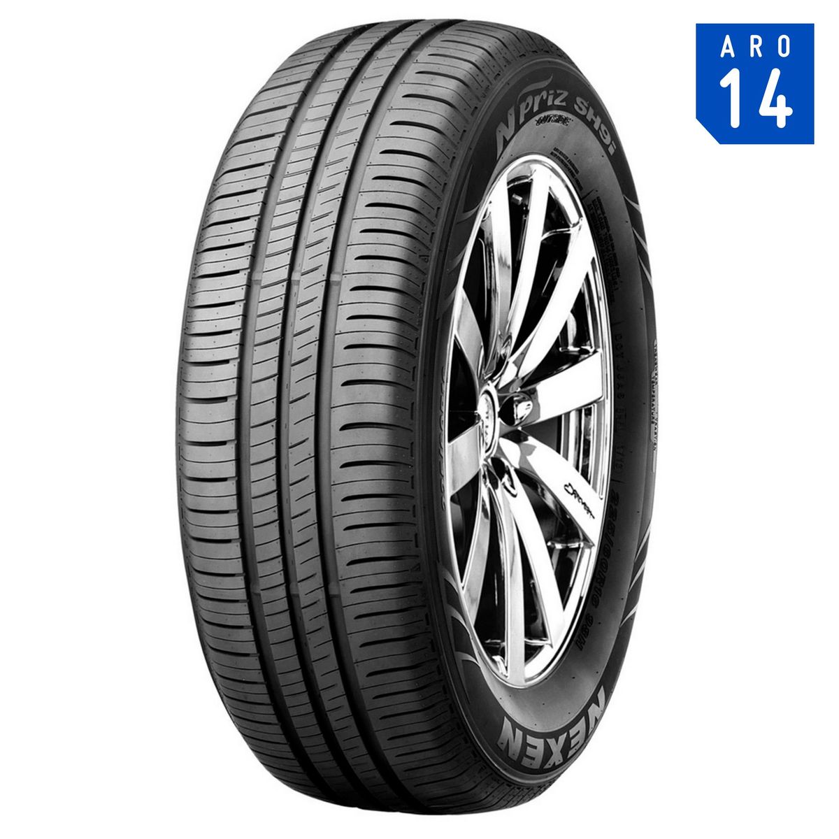 NEXEN - Llanta Nexen Npriz SH9i TL 185/65R14 86H (alto rendimiento taxi)