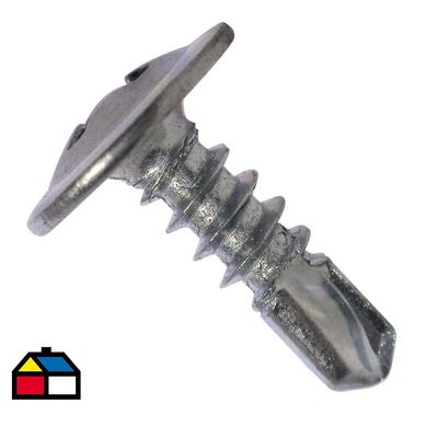 Tornillo Autoperforante Cabeza Lenticular Punta Broca 8x1/2