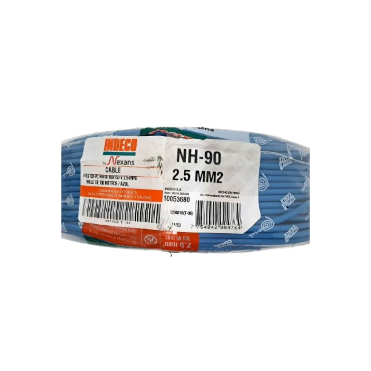 INDECO - Cable Nh90 2.5mm Indeco x 100m Az