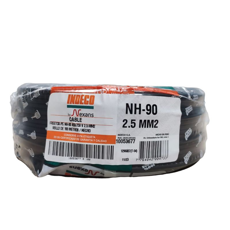 INDECO - Cable Nh90 2.5mm Indeco x 100m Ng