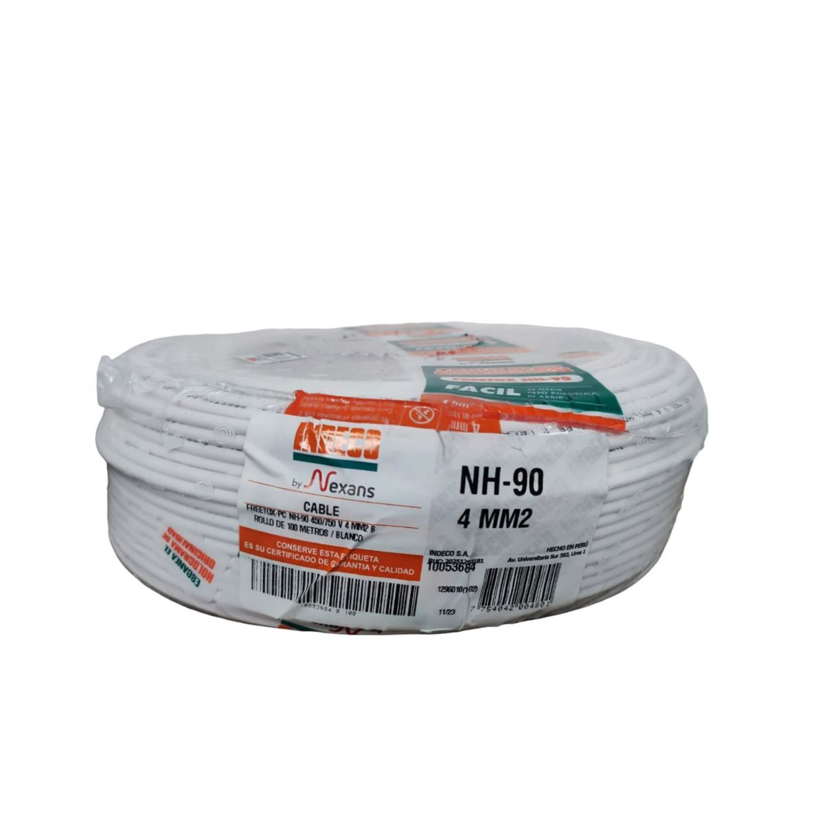 INDECO - Cable Nh90 4mm Indeco x 100m Bl