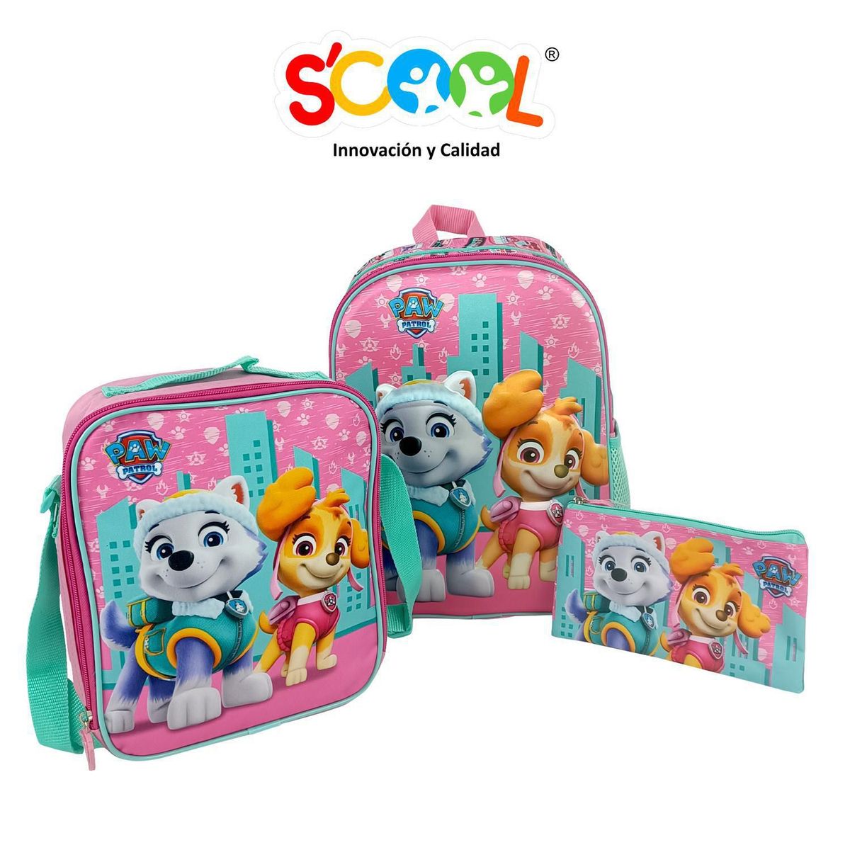 SCOOL - Set Mochila A4 2 Bolsillos Ranger Paw Patrol H