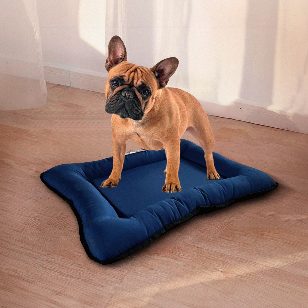 PETIZOOS - Colchoneta de Verano para Perro Talla M Azul