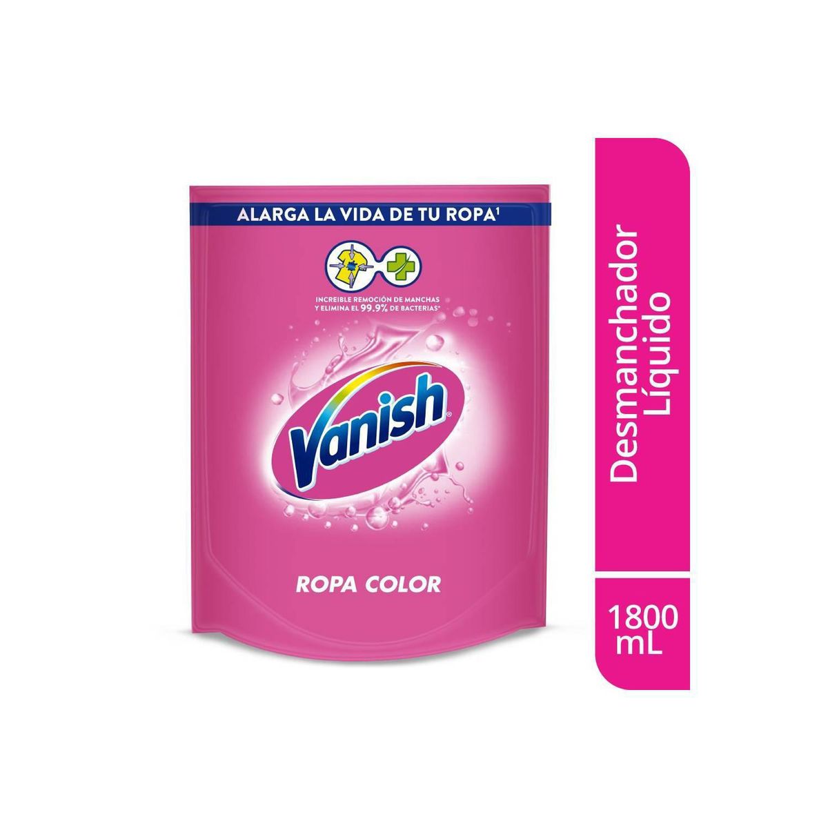 VANISH - Quitamanchas Vanish Rosa Líquido 1800ml