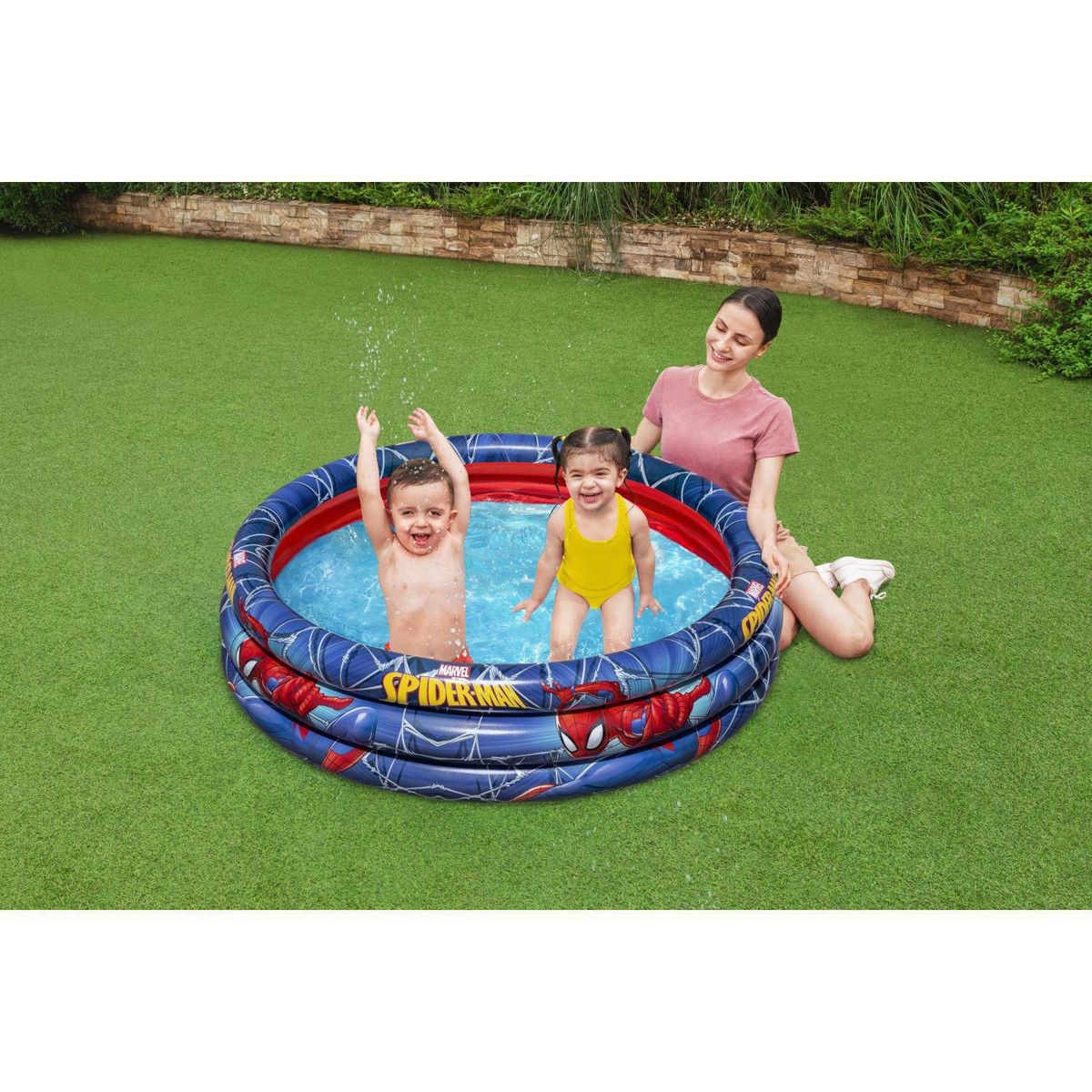 BESTWAY - Piscina Inflable de Spiderman 122x130cm