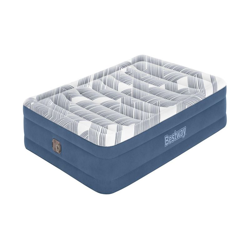 BESTWAY - Colchón Inflable Eléctrico Queen Tritech Fashion Flock