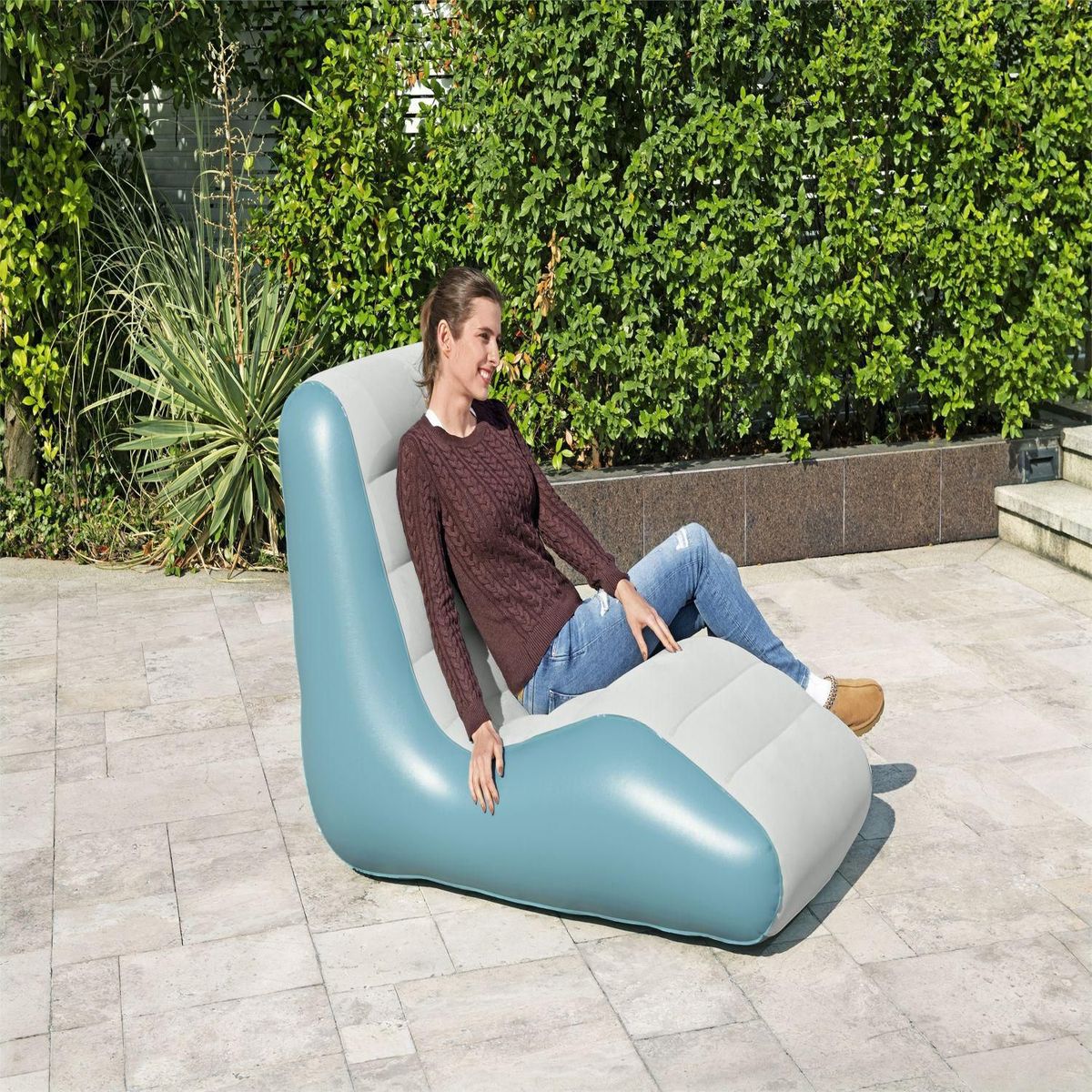 BESTWAY - Sillón Inflable con Respaldo Leisure Luxe