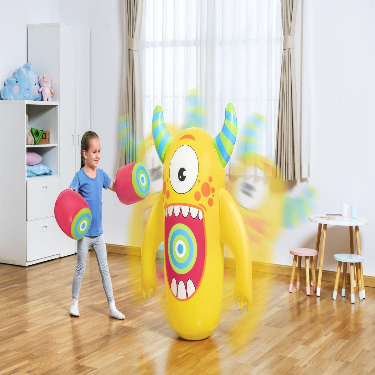 BESTWAY - Juego Inflable de Boxeo Monster Bop 1.20m