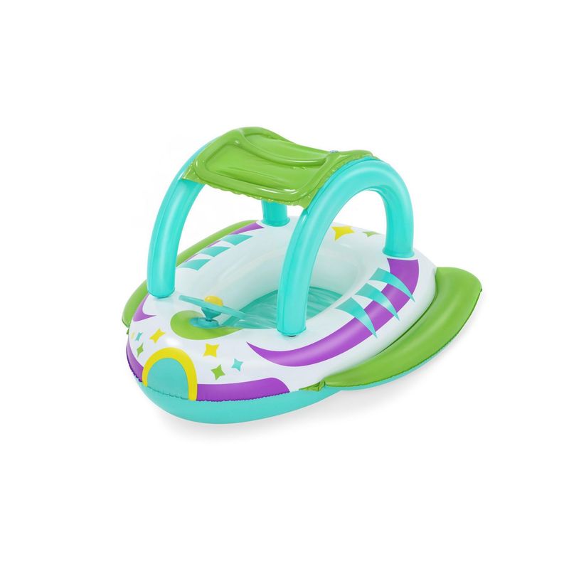 BESTWAY - Flotador Bote Inflable Espacial de Bebé 1.07x1.12m