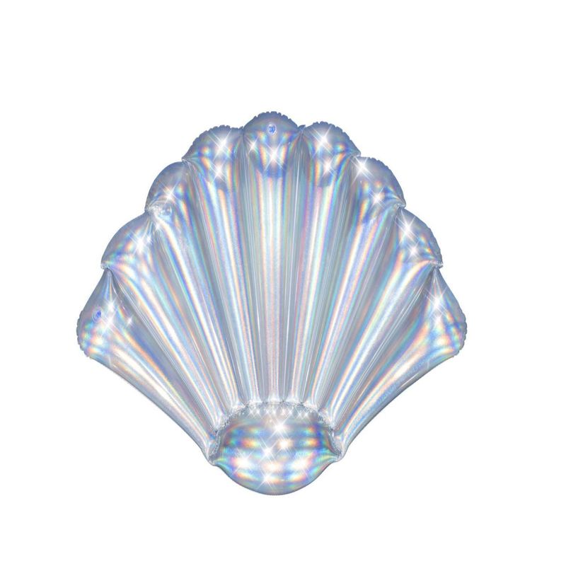 BESTWAY - Flotador para niños Shell Brillante 152x100x20.5cm