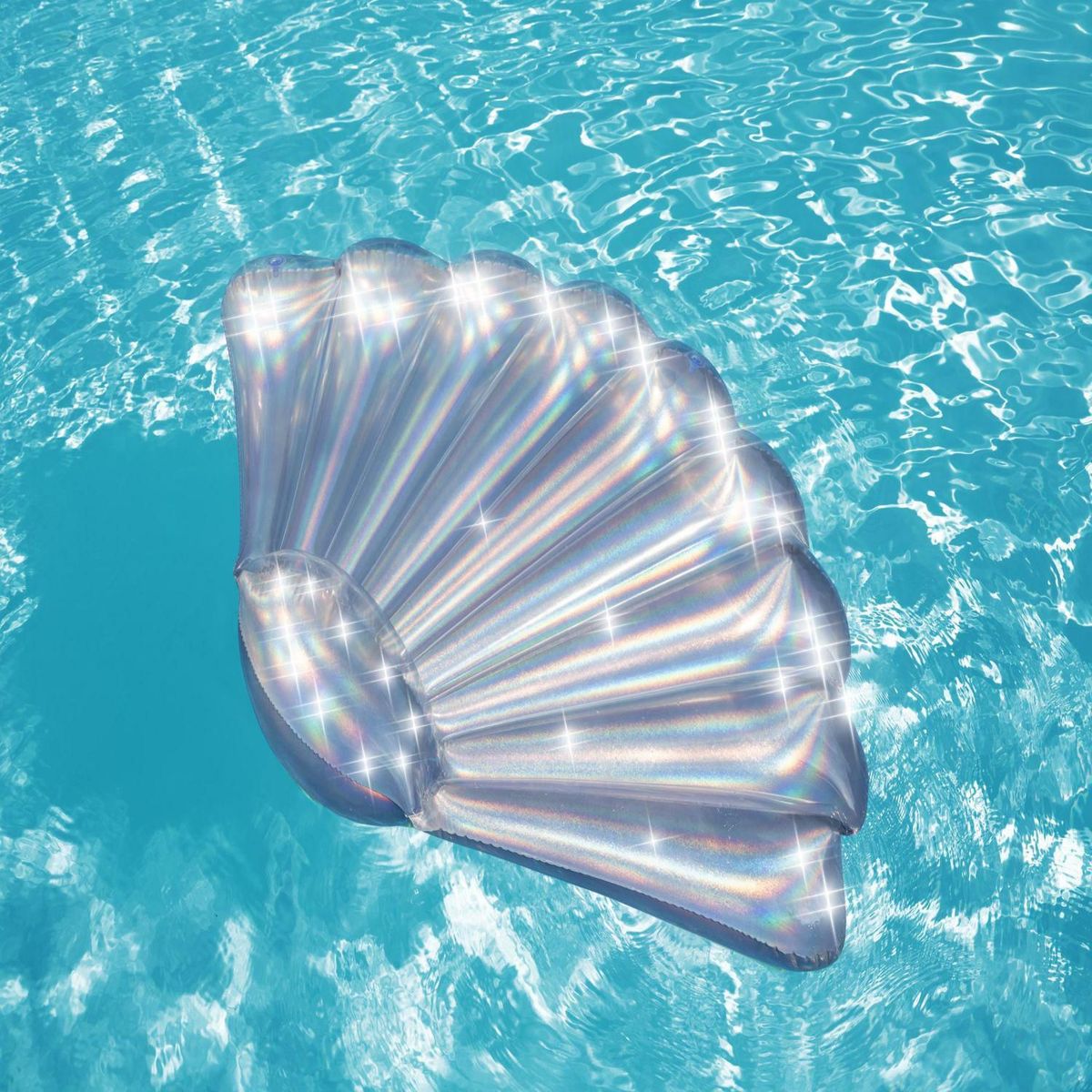 BESTWAY - Flotador para niños Shell Brillante 152x100x20.5cm