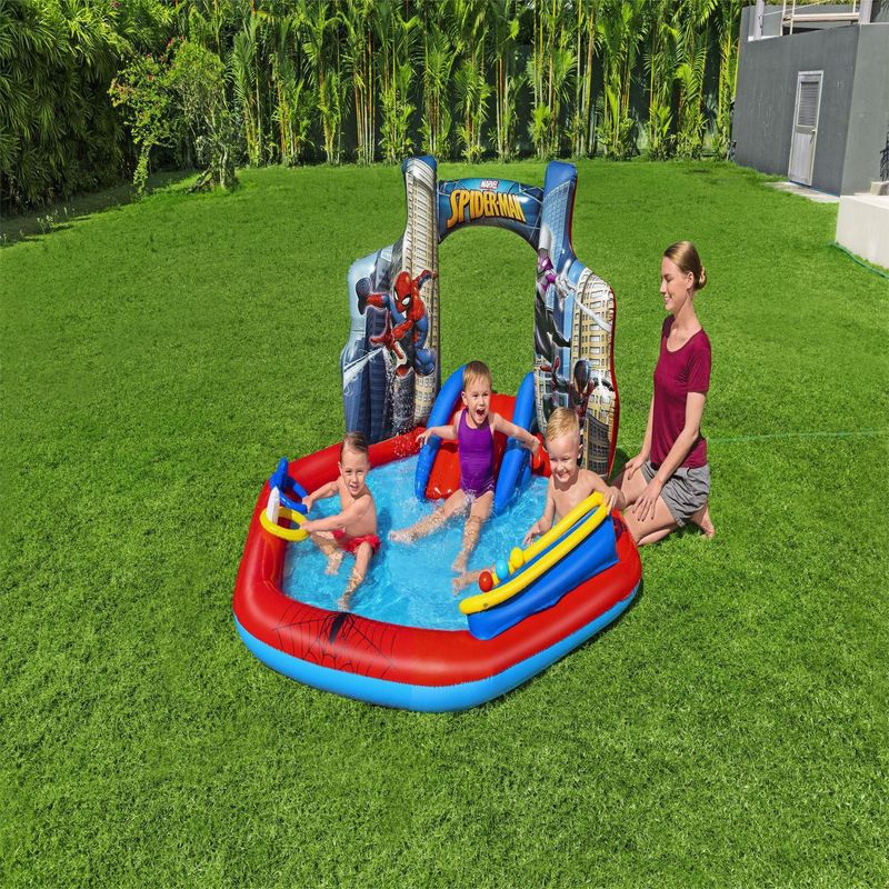 BESTWAY - Centro de Juegos Inflable Spiderman 2.11x2.06x1.27m