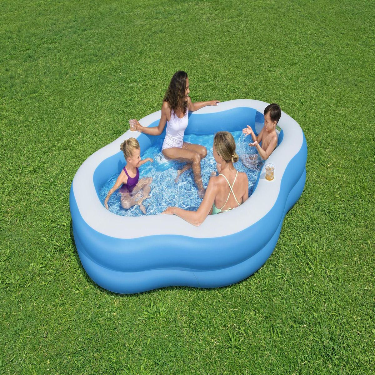 BESTWAY - Piscina Familiar Splashview 270x198x51cm