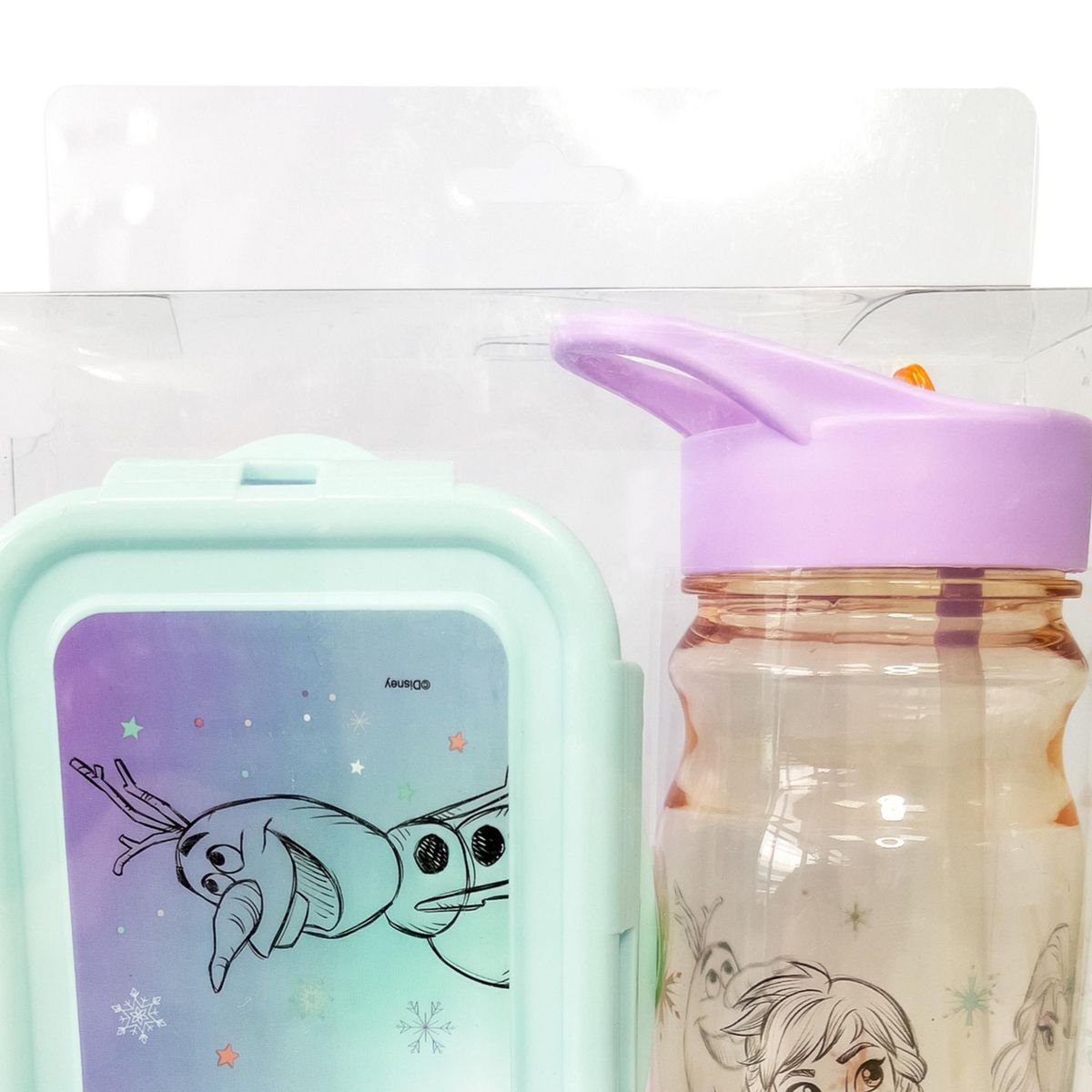 DISNEY - Pack 2 Taper Hermético + Botella Frozen