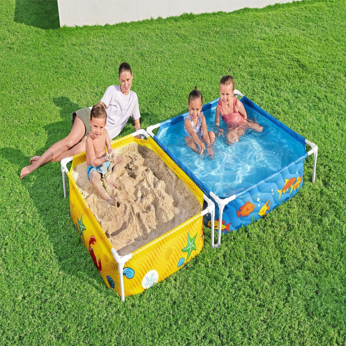 BESTWAY - Mi Primera Piscina y Arenero 213x122x30.5cm