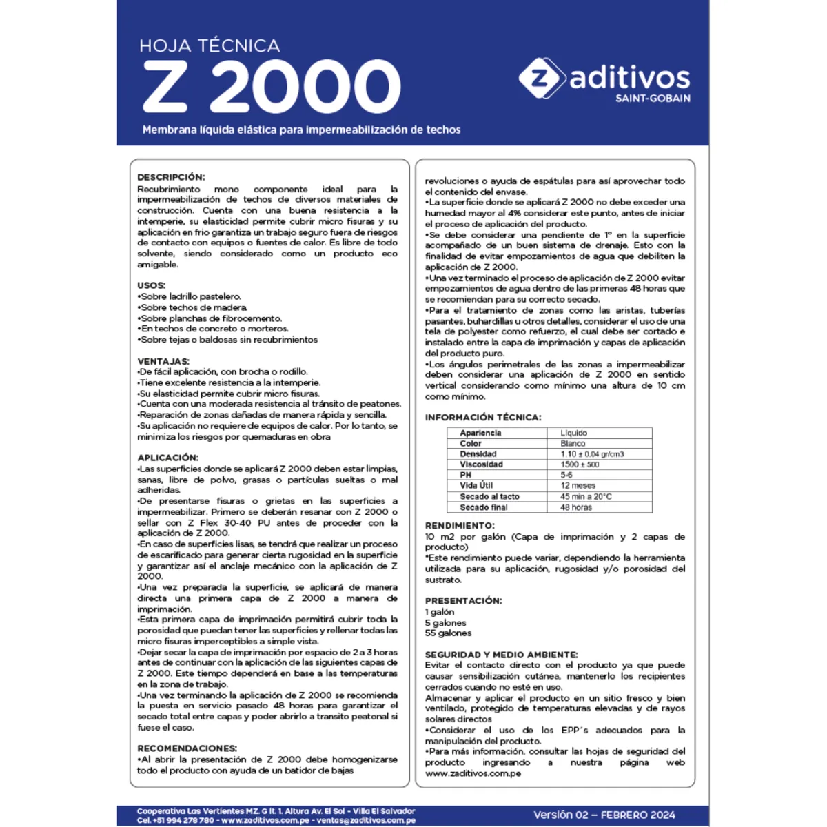 Impermeable para Techos Membrana Líquida Z 2000 x Gl, marca  - Foto 2